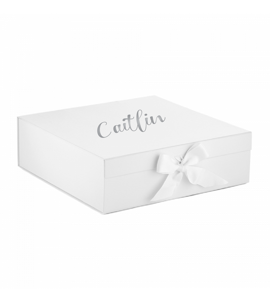 Personalised Empty Luxe Hamper with Bow